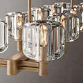 Demaret Crystal Double Linear Chandelier 54'' - King Lamps