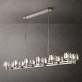 Demaret Crystal Double Linear Chandelier 72'' - King Lamps