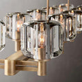 Demaret Crystal Double Linear Chandelier 72'' - King Lamps