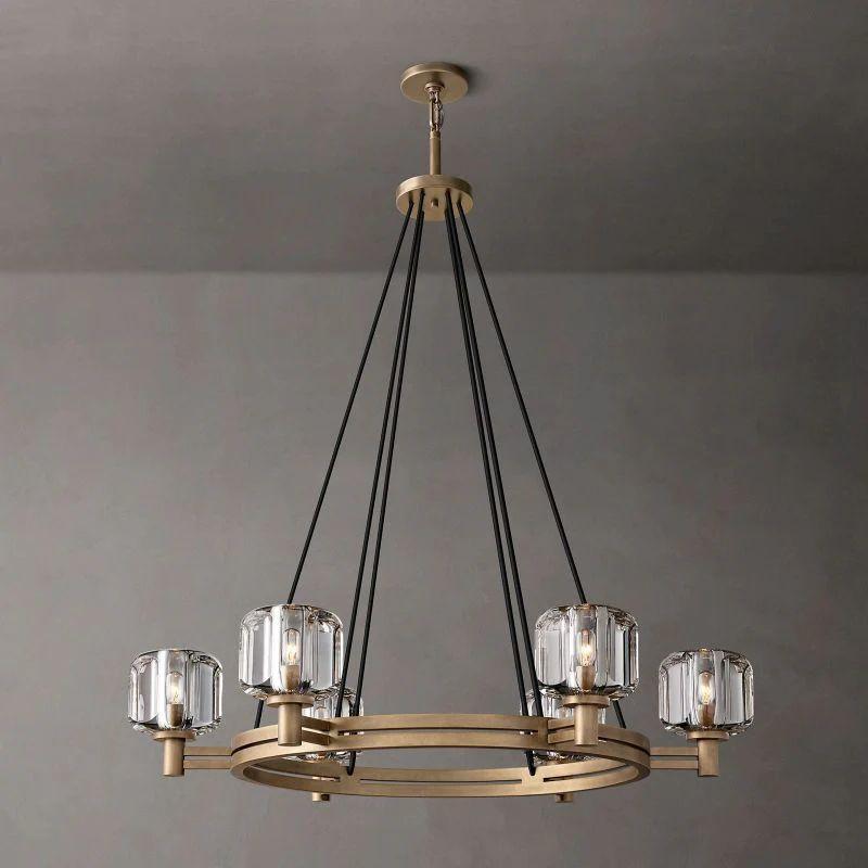 Demaret Crystal Round Chandelier 36'' - King Lamps