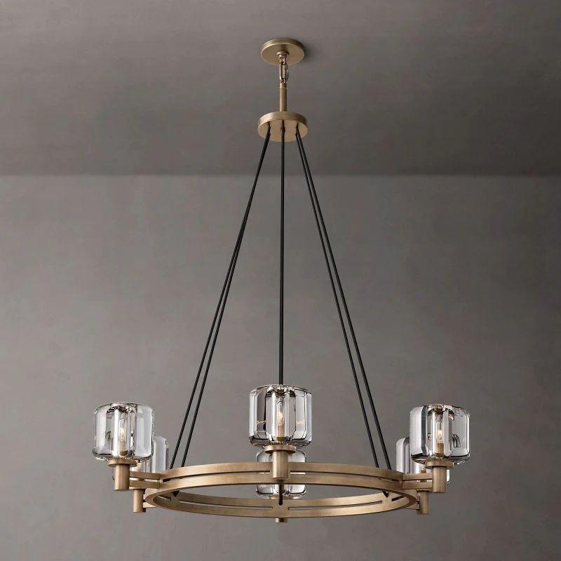 Demaret Crystal Round Chandelier 36'' - King Lamps