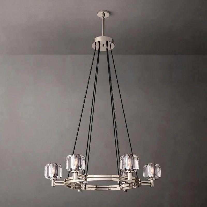 Demaret Crystal Round Chandelier 36'' - King Lamps