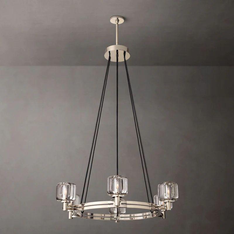 Demaret Crystal Round Chandelier 36'' - King Lamps