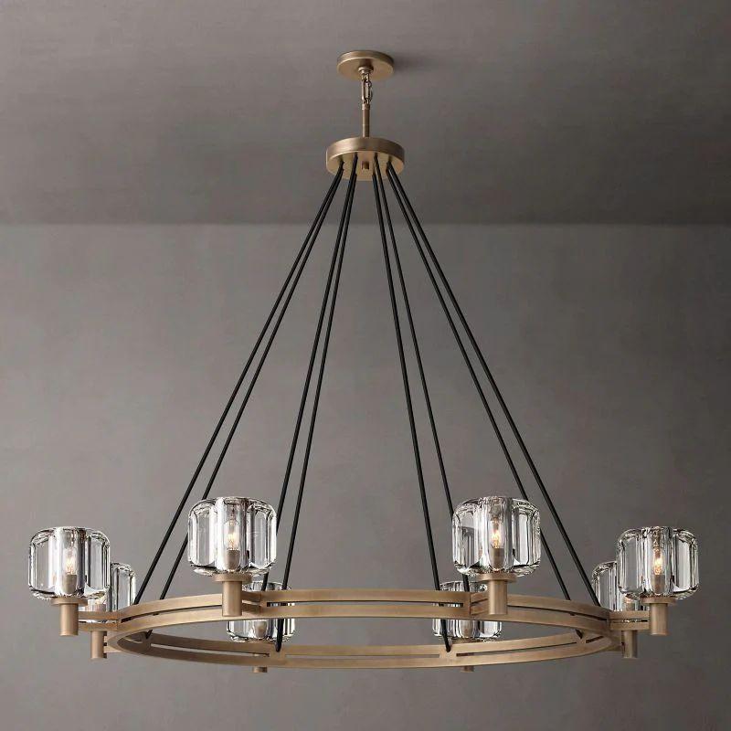 Demaret Crystal Round Chandelier 48'' - King Lamps
