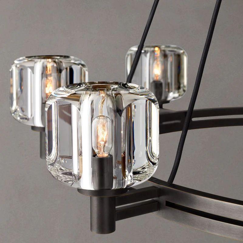 Demaret Crystal Round Chandelier 48'' - King Lamps