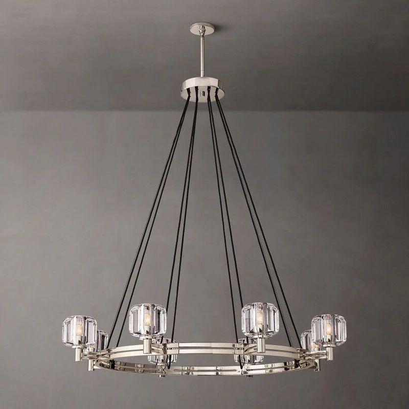 Demaret Crystal Round Chandelier 48'' - King Lamps