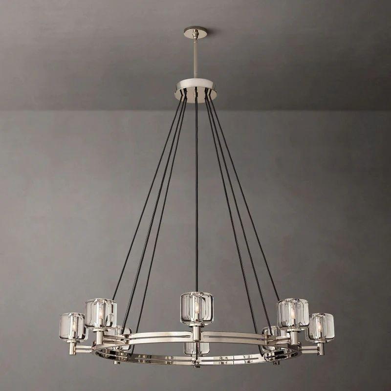 Demaret Crystal Round Chandelier 48'' - King Lamps