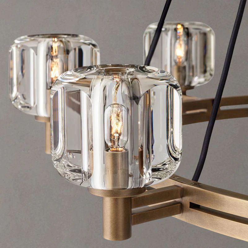 Demaret Crystal Round Chandelier 48'' - King Lamps