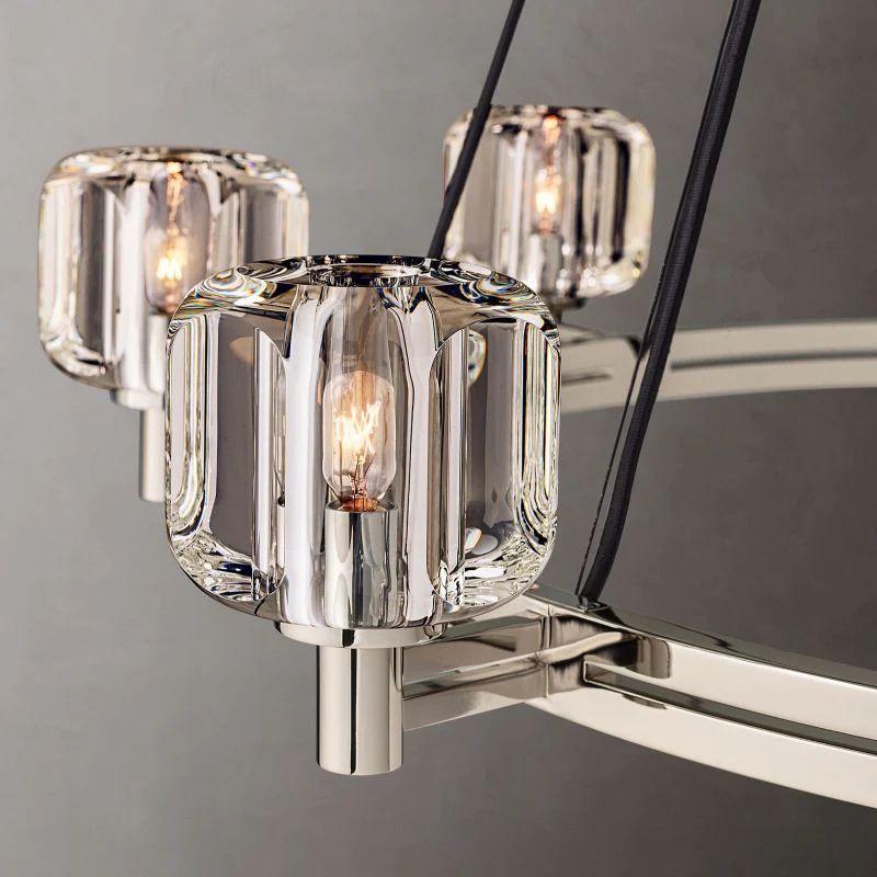 Demaret Crystal Round Chandelier 60'' - King Lamps