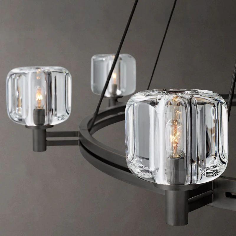 Demaret Crystal Round Chandelier 60'' - King Lamps