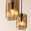 Lacore Amber Glass Cluster Chandelier