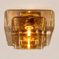 Lacore Amber Glass Flushmount