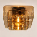 Lacore Amber Glass Flushmount