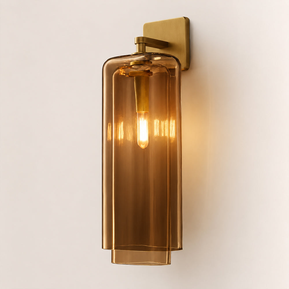Lacore Amber Glass Sconce