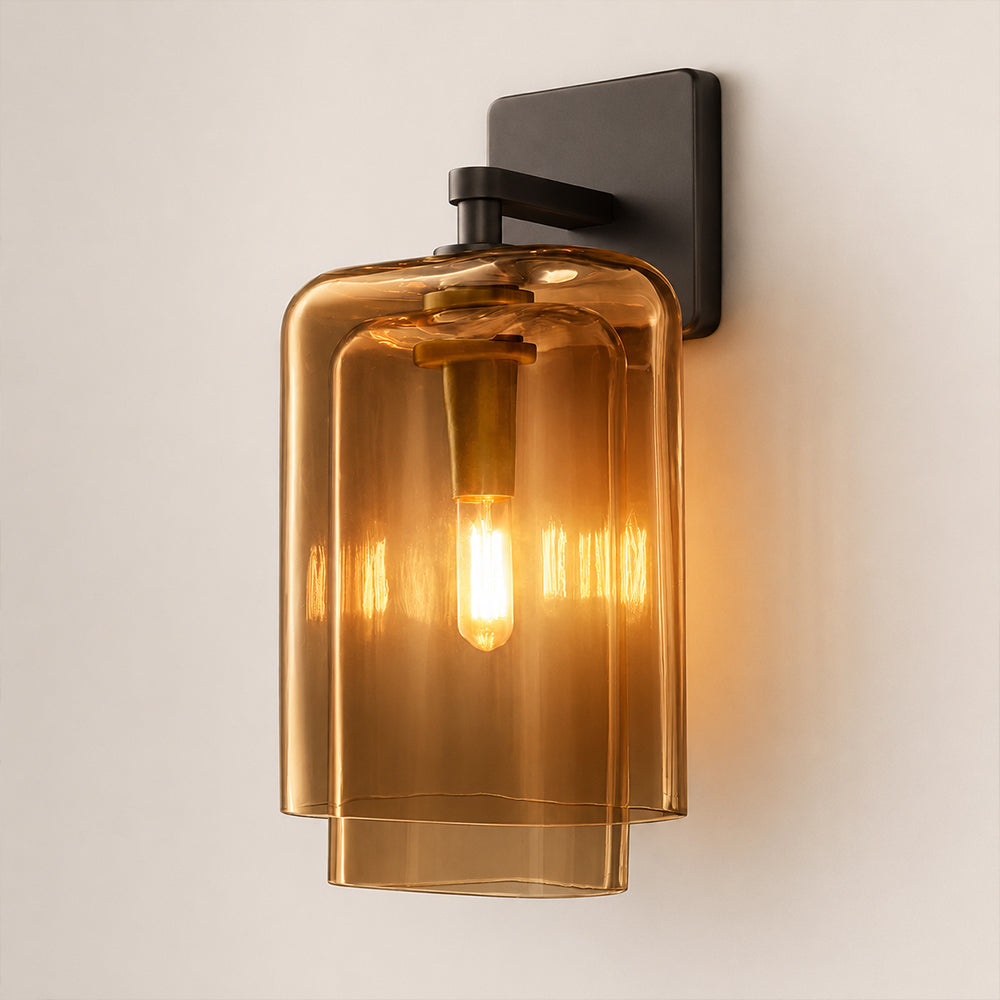 Lacore Amber Glass Sconce