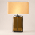Lacore Amber Glass Table Lamp