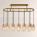 Lacore Clear Glass Linear Chandelier