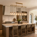 Lacore Clear Glass Linear Chandelier