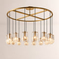 Lacore Clear Glass Round Chandelier