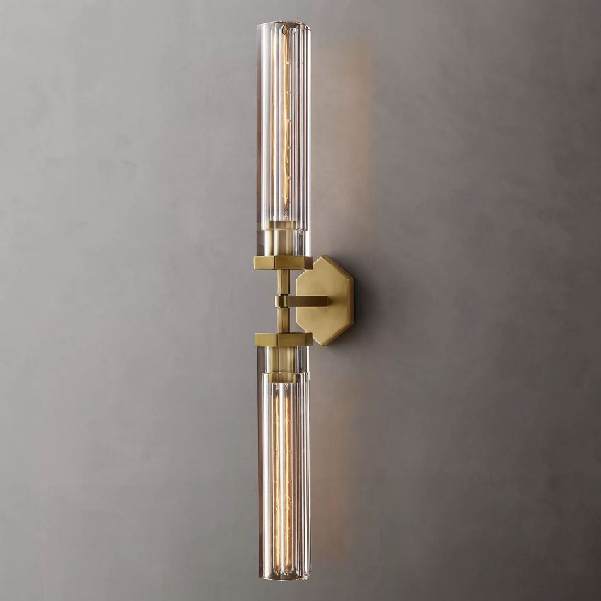 Lambert Hexagonal Double Sconce - King Lamps
