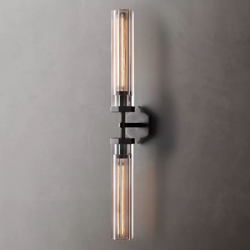 Lambert Hexagonal Double Sconce - King Lamps