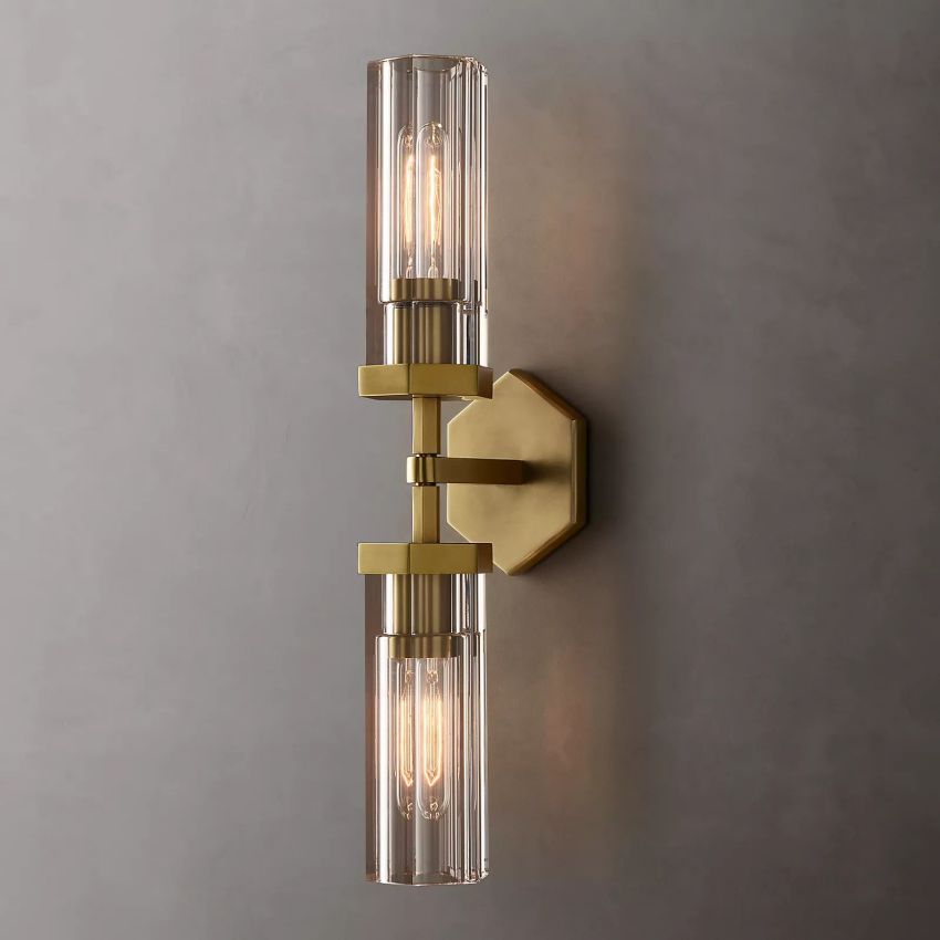 Lambert Hexagonal Double Sconce - King Lamps