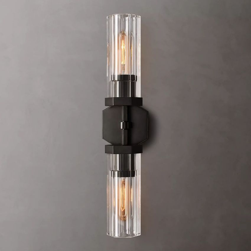 Lambert Hexagonal Double Sconce - King Lamps