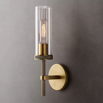 Lambert Knurled Single Sconce - King Lamps