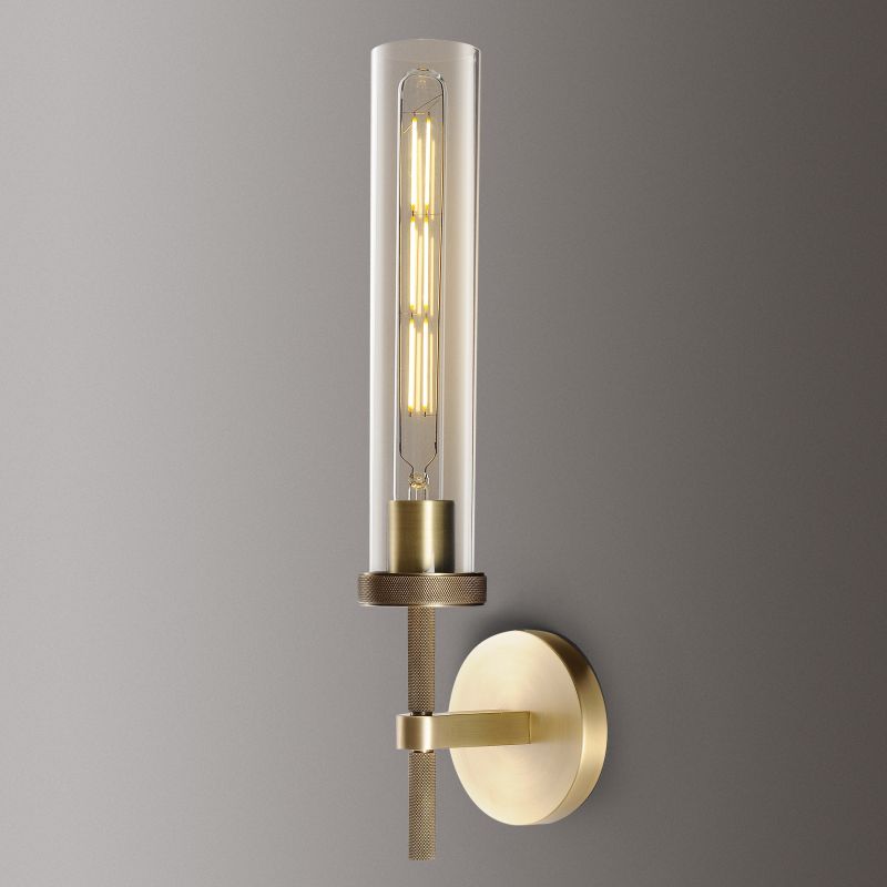 Lambert Knurled Single Sconce - King Lamps