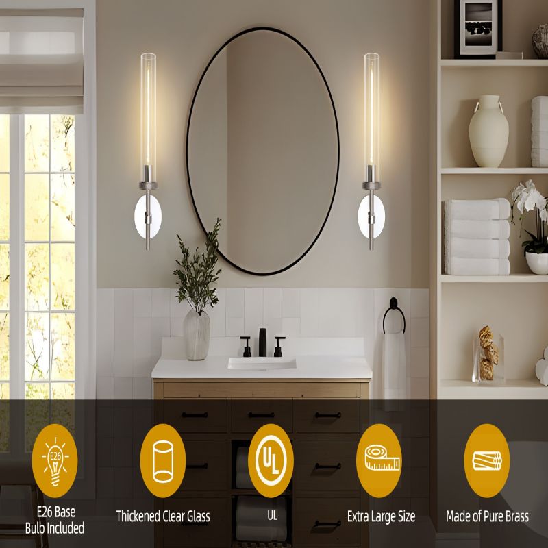 Lambert Knurled Single Sconce - King Lamps
