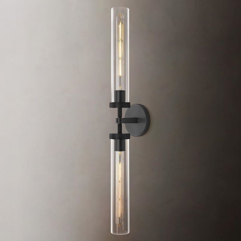 Lambert Knurled Double Sconce - King Lamps