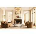 Lattice Multi-Layer Round Living Room Chandelier 47