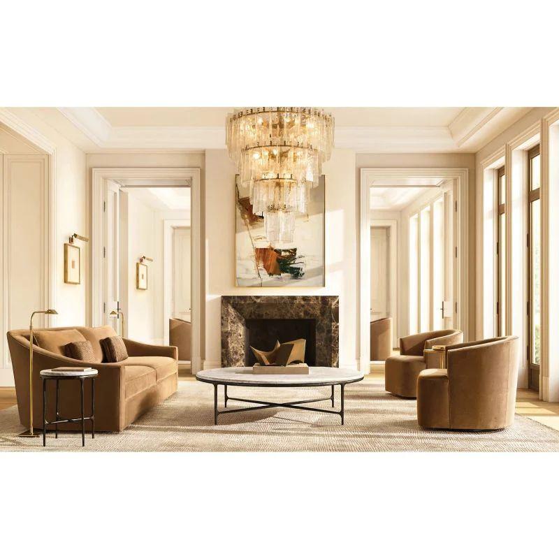 Lattice Multi-Layer Round Living Room Chandelier 47" - King Lamps