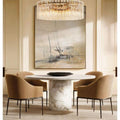 Lattice Round  Living Room Chandelier 48