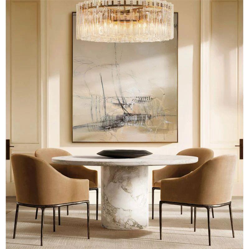 Lattice Round  Living Room Chandelier 48" - King Lamps