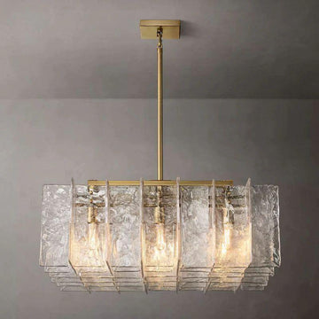 Lattice Square  Dining Room Chandelier 37" - King Lamps