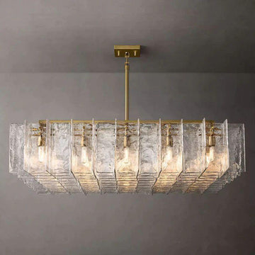 Lattice Square Dining Room Chandelier 60" - King Lamps