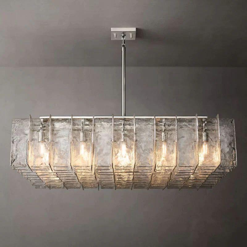 Lattice Square Dining Room Chandelier 60" - King Lamps