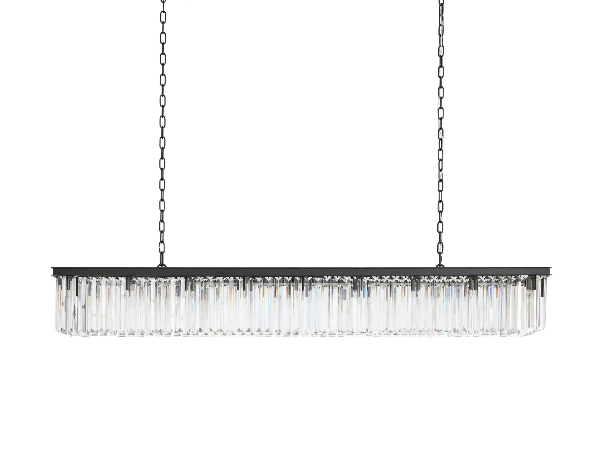 Leyland Crystal Rectangular Chandelier 60''72'' - King Lamps