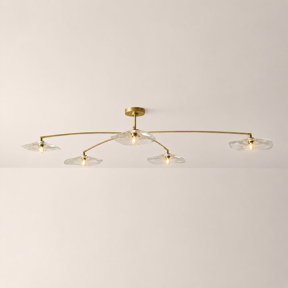 Lilia Clear Glass Flushmount