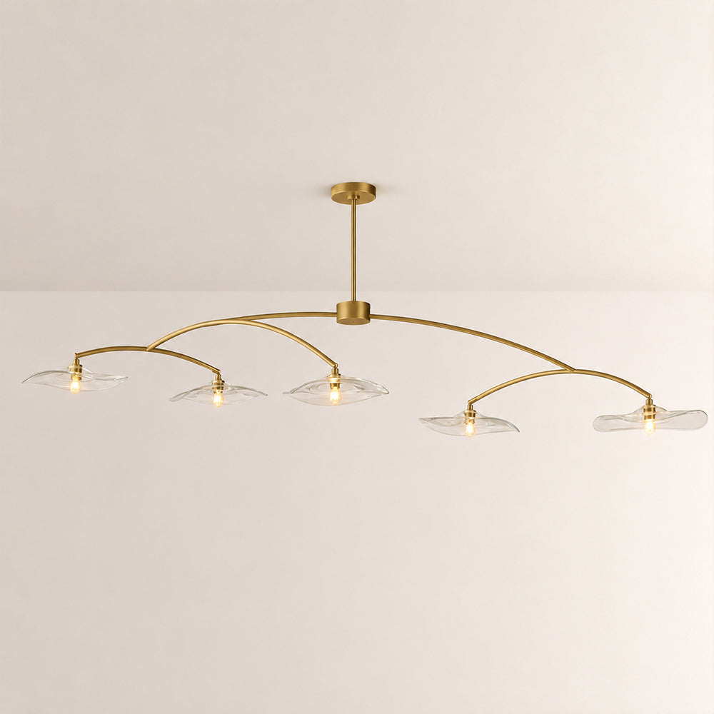 Lilia Clear Glass Linear Chandelier