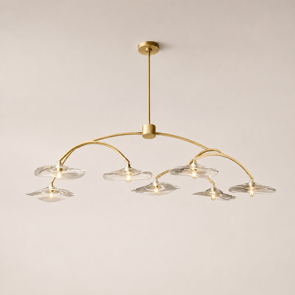 Lilia Clear Glass Round Chandelier