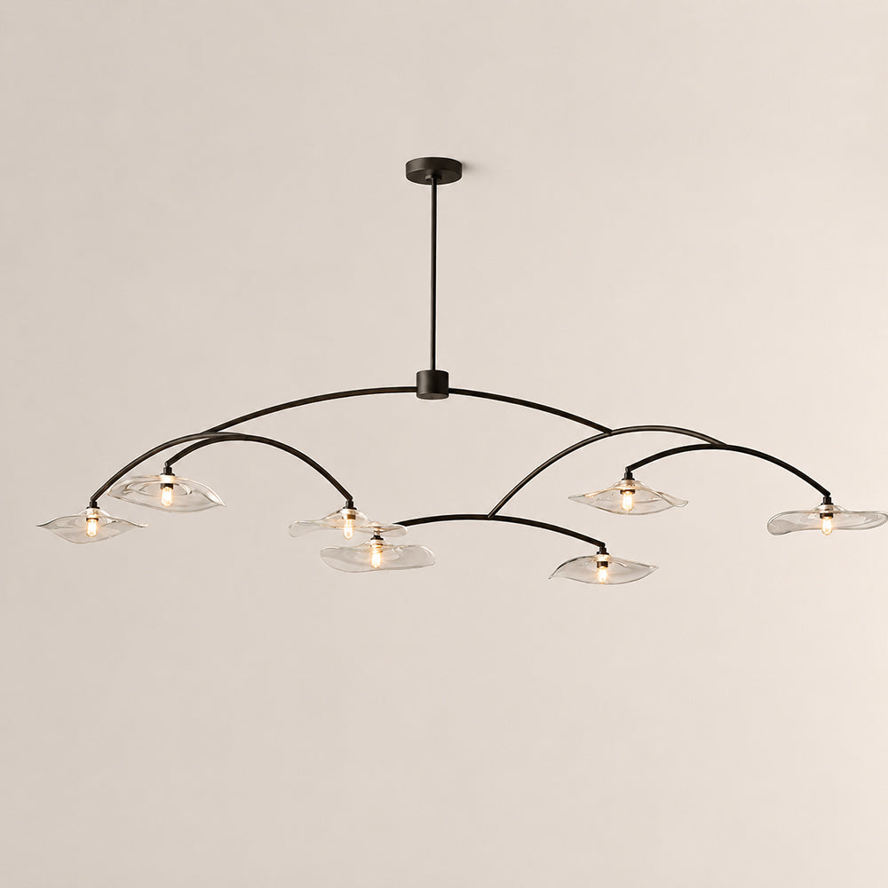 Lilia Clear Glass Round Chandelier