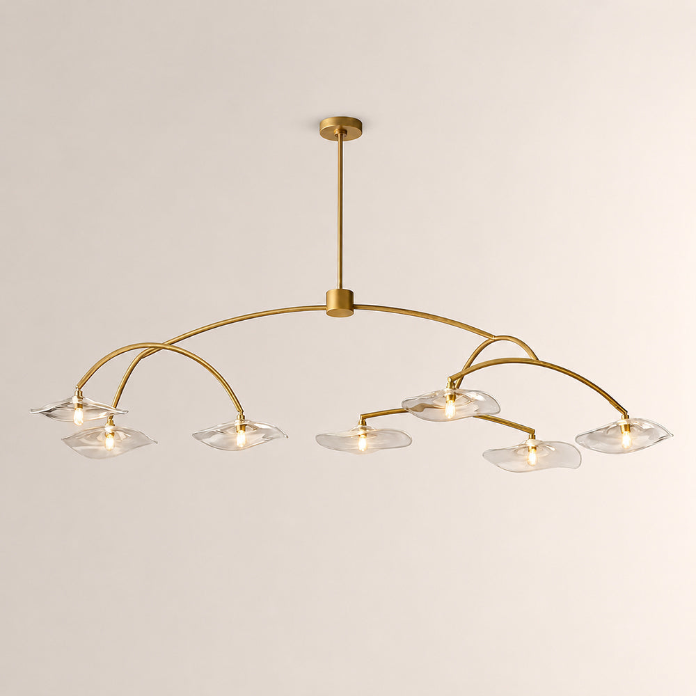 Lilia Clear Glass Round Chandelier