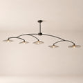 Lilia Smoke Glass Linear Chandelier