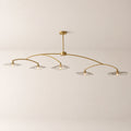 Lilia Smoke Glass Linear Chandelier