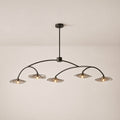 Lilia Smoke Glass Linear Chandelier