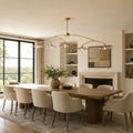 Lilia Smoke Glass Linear Chandelier