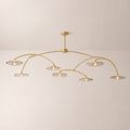 Lilia Smoke Glass Round Chandelier
