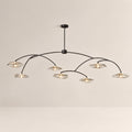 Lilia Smoke Glass Round Chandelier